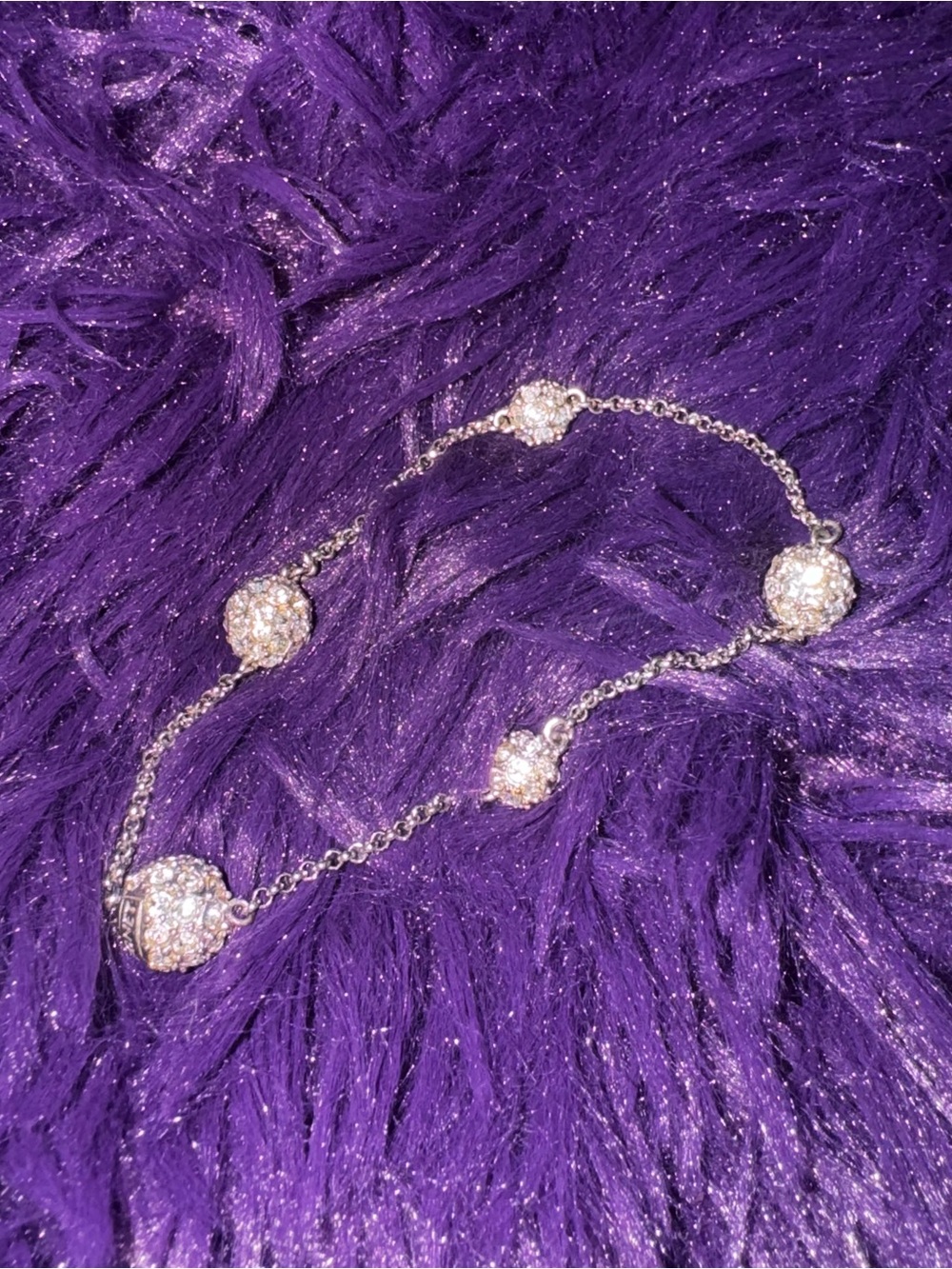 monet sphere beaded silver bracelet